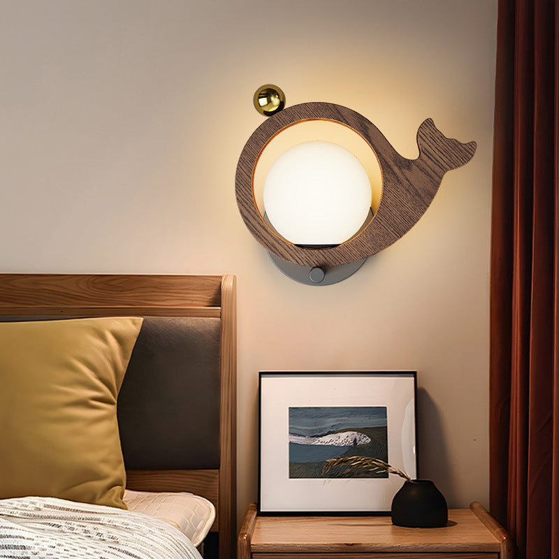 Animal Bird Whale Iron Wall Lamp