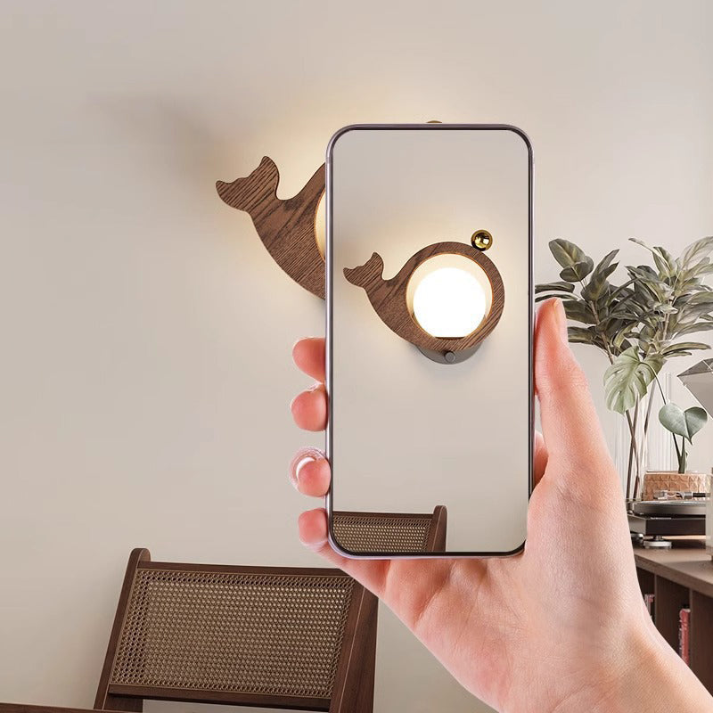 Animal Bird Whale Iron Wall Lamp