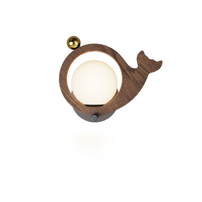 Animal Bird Whale Iron Wall Lamp
