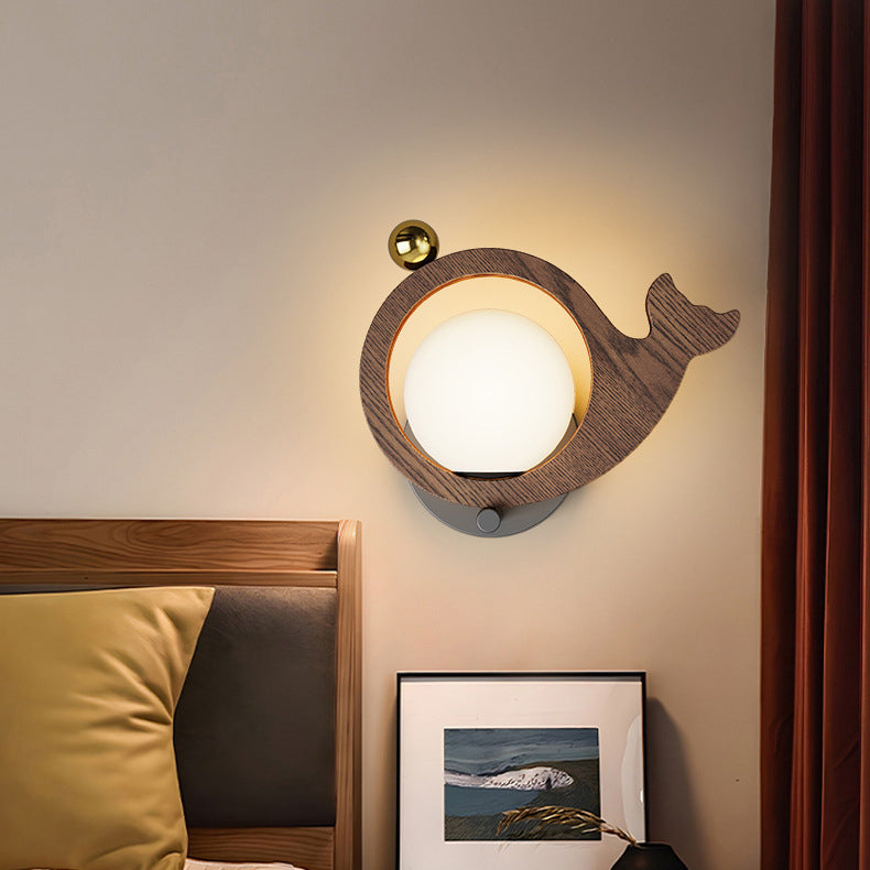 Animal Bird Whale Iron Wall Lamp