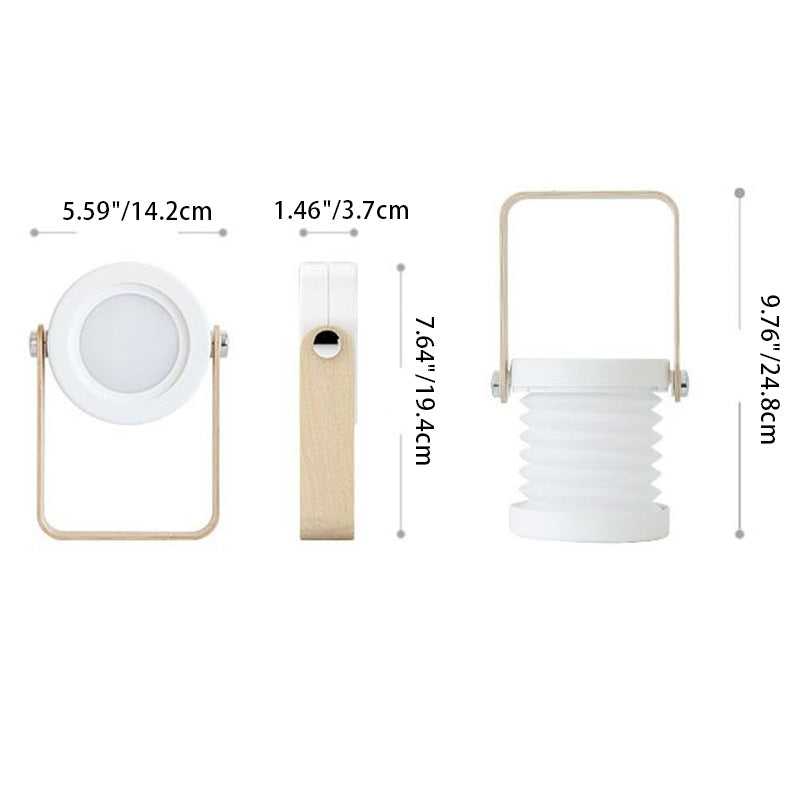 Portable Retractable Lantern Cylindrical Table Lamp