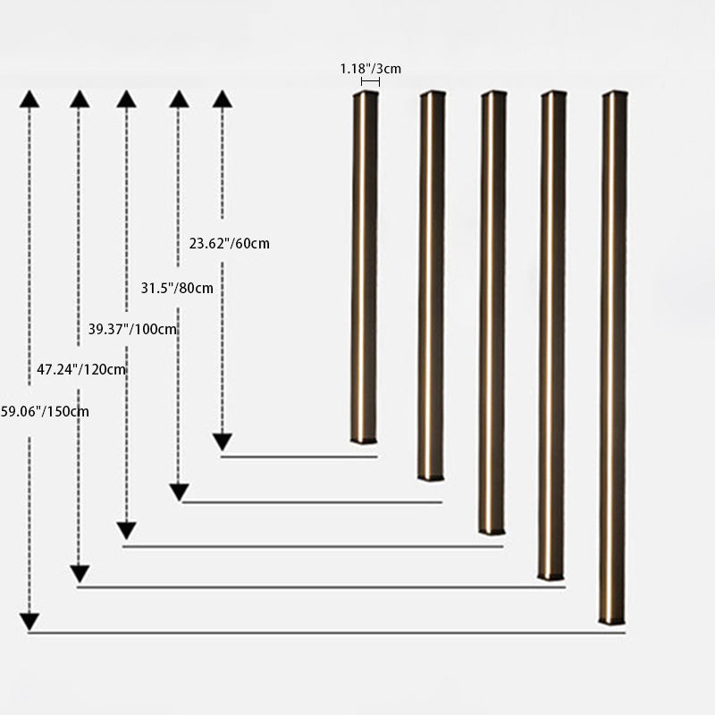 Linear Long Rectangular Iron Wall Lamp