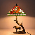 Round Cone Umbrella Iron 2-Light Table Lamp