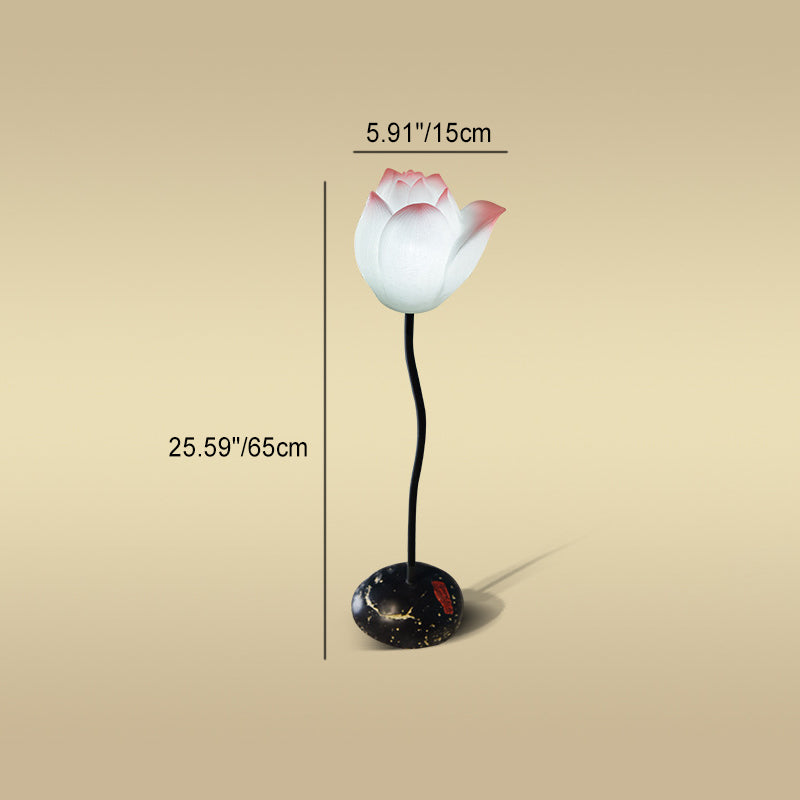 Lotus Flower Round Iron Floor Lamp