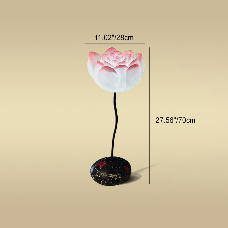 Lotus Flower Round Iron Floor Lamp