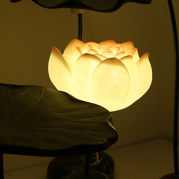 Lotus Flower Round Iron Floor Lamp
