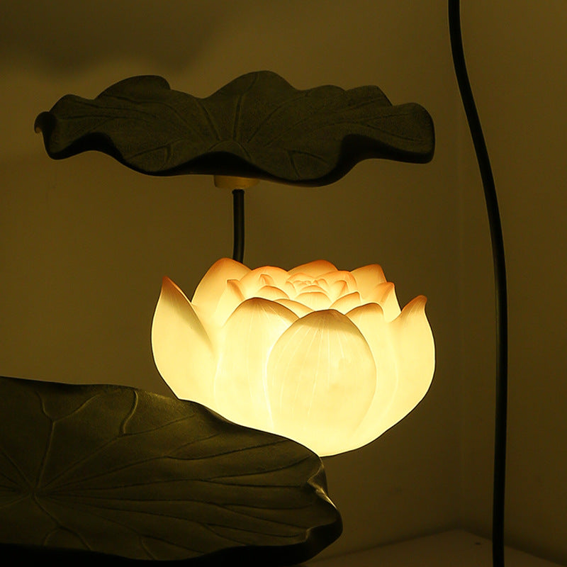 Lotus Flower Round Iron Floor Lamp