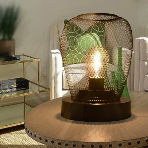 Round Oval ABS Hardware Table Lamp