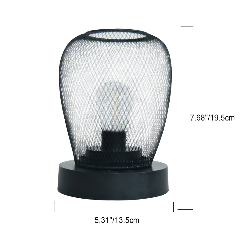 Round Oval ABS Hardware Table Lamp
