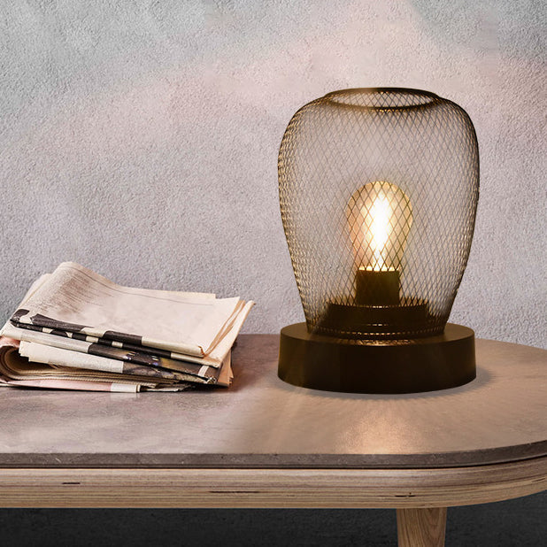 Round Oval ABS Hardware Table Lamp