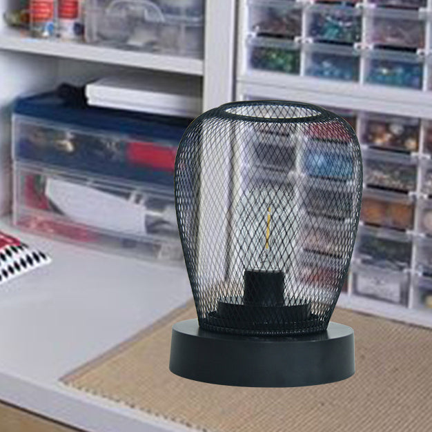 Round Oval ABS Hardware Table Lamp