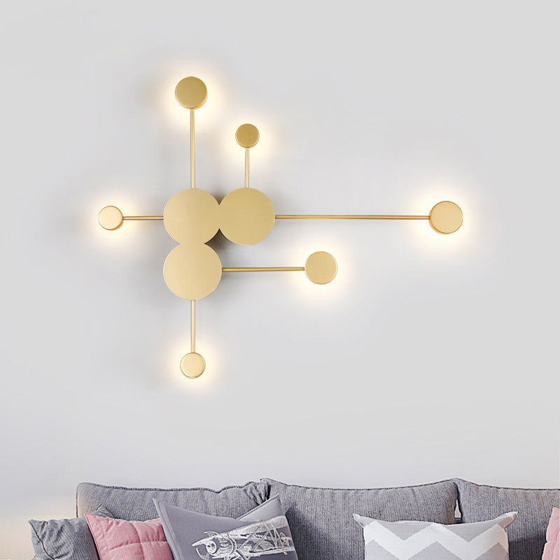 Dipper Round Iron Acrylic Wall Lamp