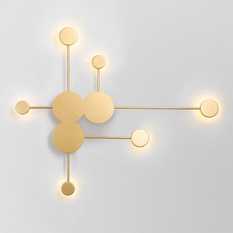 Dipper Round Iron Acrylic Wall Lamp