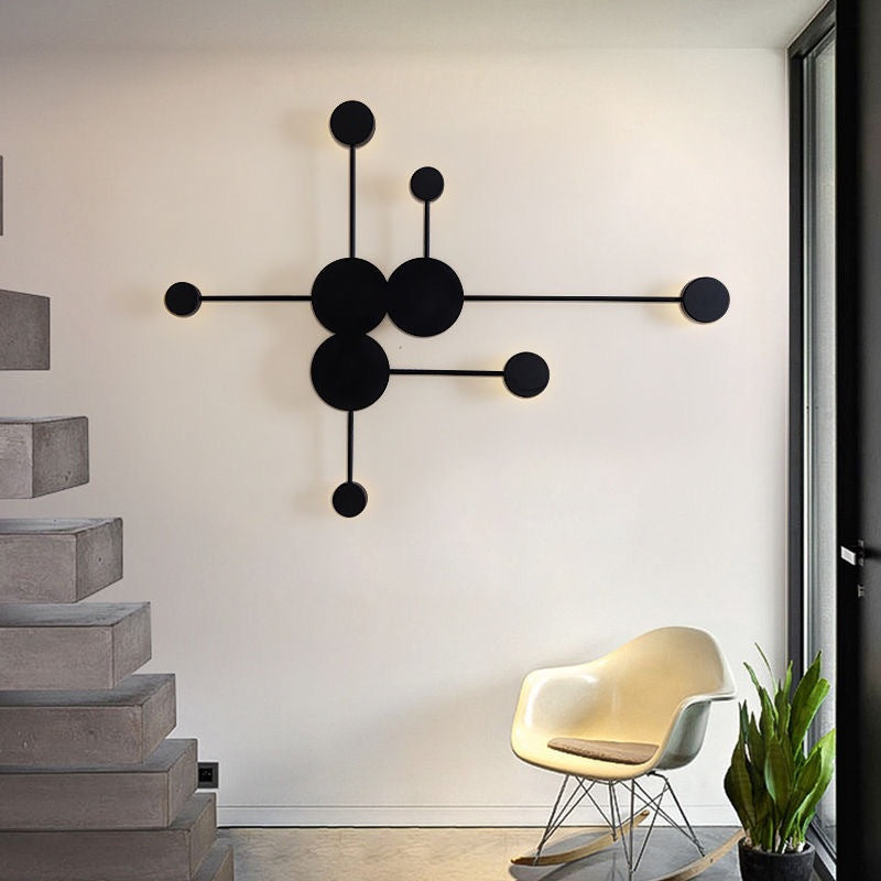 Dipper Round Iron Acrylic Wall Lamp