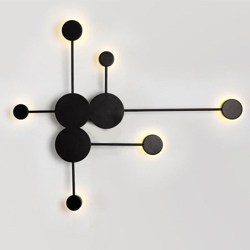 Dipper Round Iron Acrylic Wall Lamp