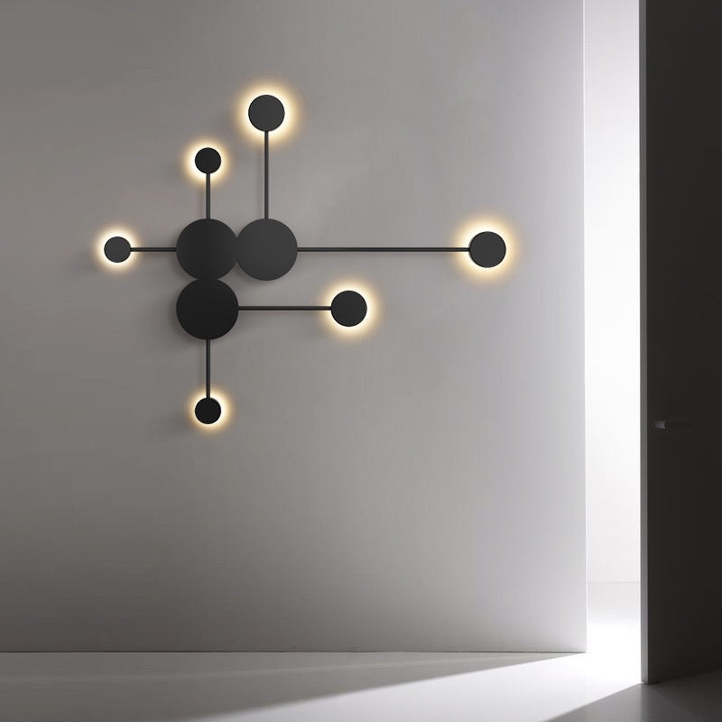 Dipper Round Iron Acrylic Wall Lamp