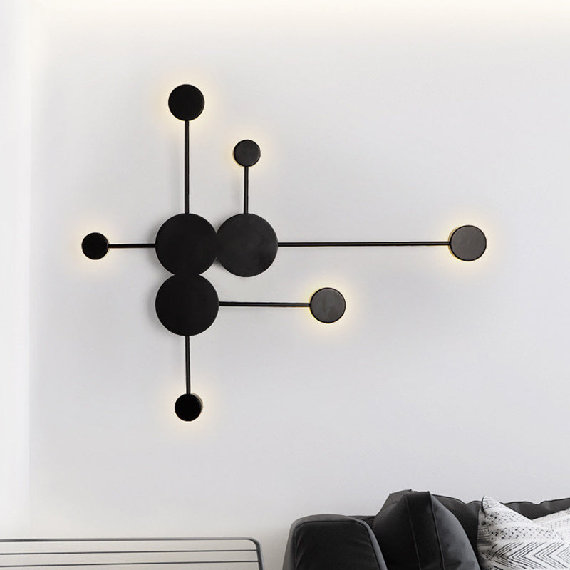 Dipper Round Iron Acrylic Wall Lamp