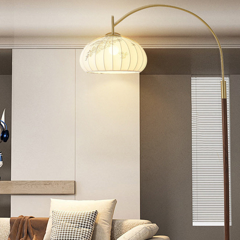 Round Oval Cone Iron Floor Lamp