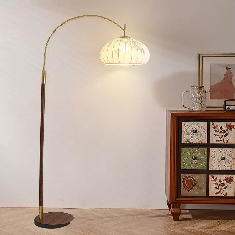 Round Oval Cone Iron Floor Lamp