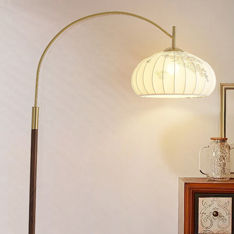 Round Oval Cone Iron Floor Lamp