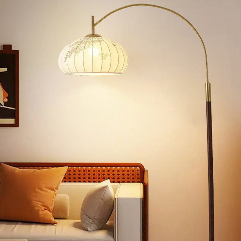 Round Oval Cone Iron Floor Lamp