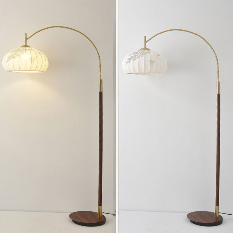 Round Oval Cone Iron Floor Lamp