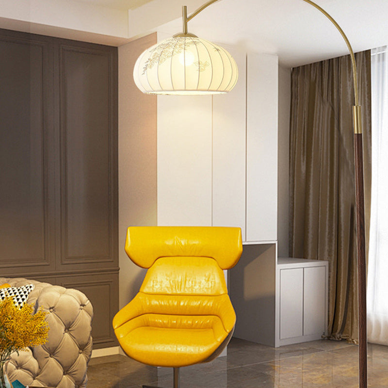 Round Oval Cone Iron Floor Lamp