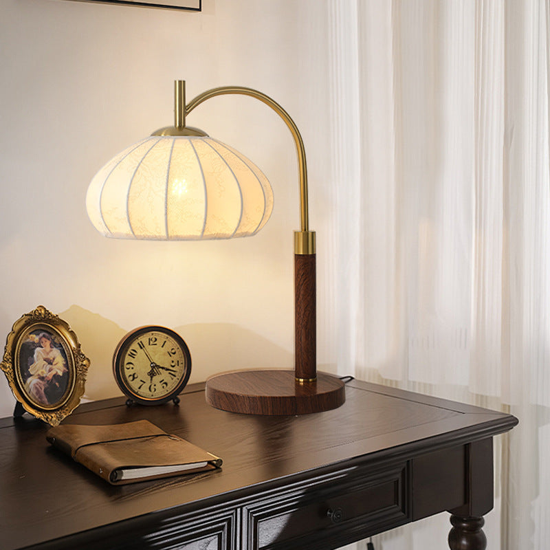 Printed Round Oval Cone Table Lamp