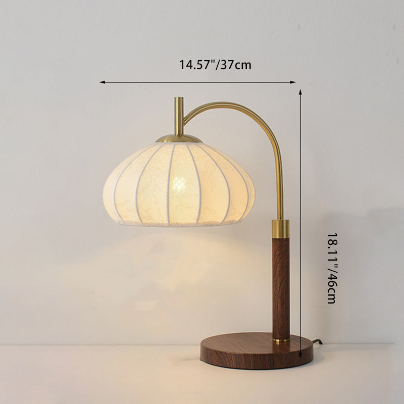 Printed Round Oval Cone Table Lamp
