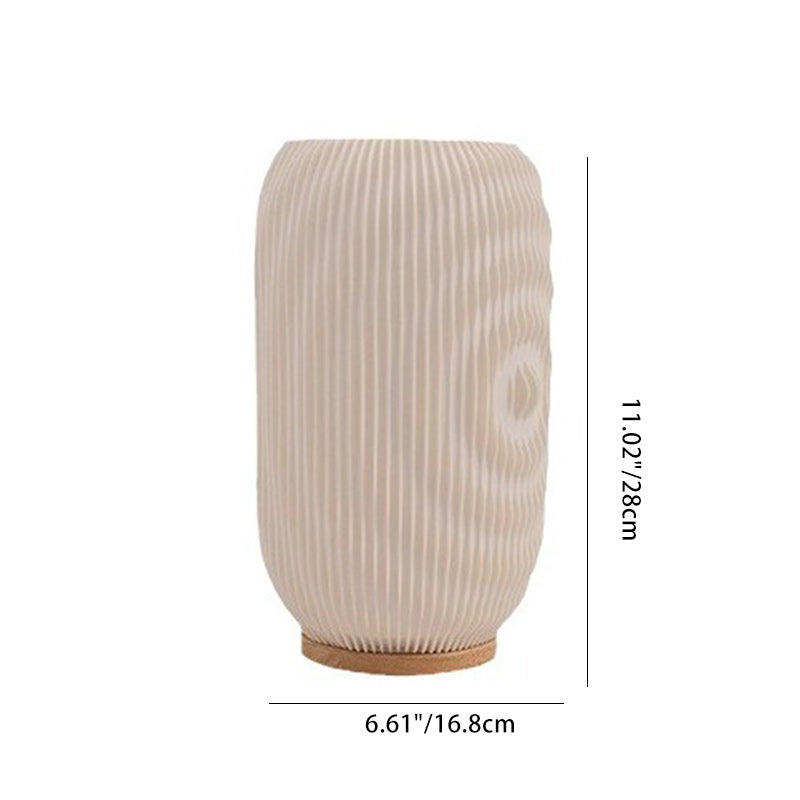 Cylinder Plastic Bedroom Table Lamp