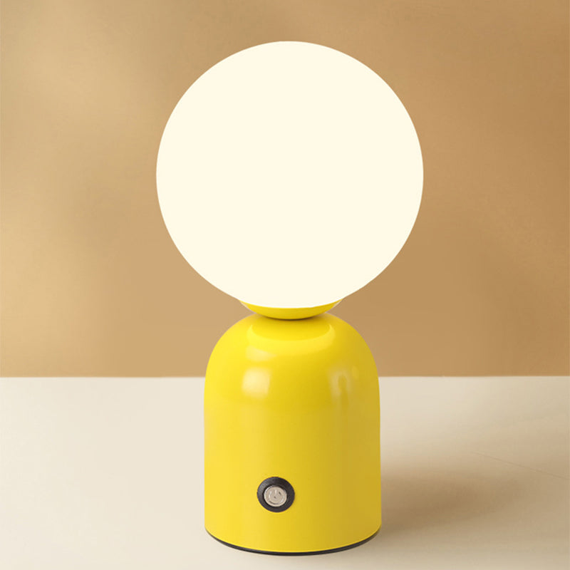 Round Orb Iron Acrylic Table Lamp
