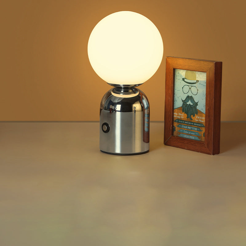 Round Orb Iron Acrylic Table Lamp