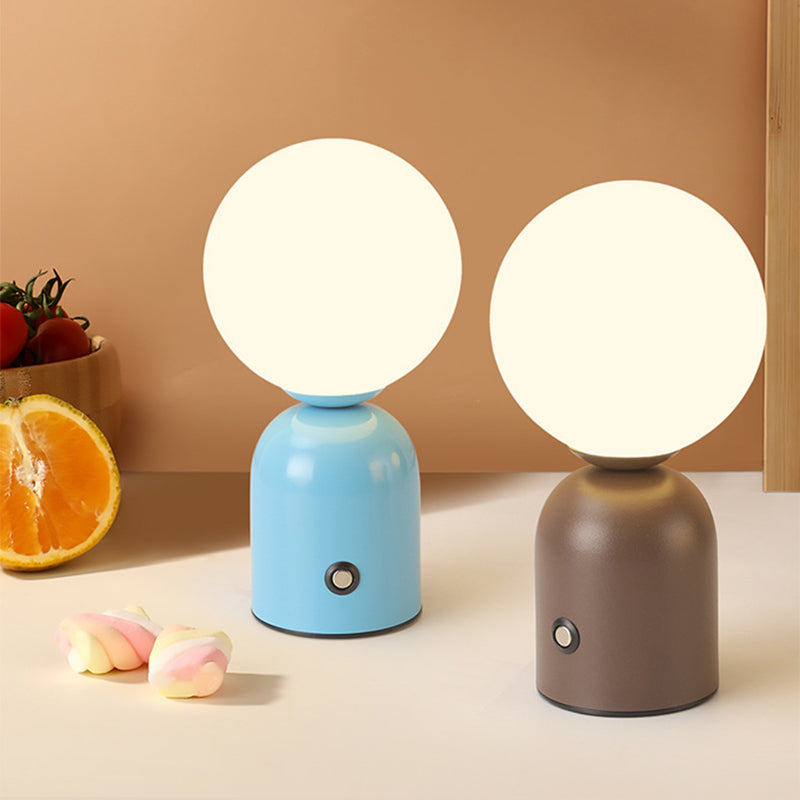 Round Orb Iron Acrylic Table Lamp