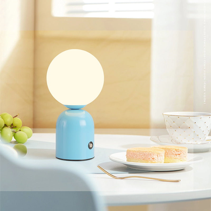 Round Orb Iron Acrylic Table Lamp