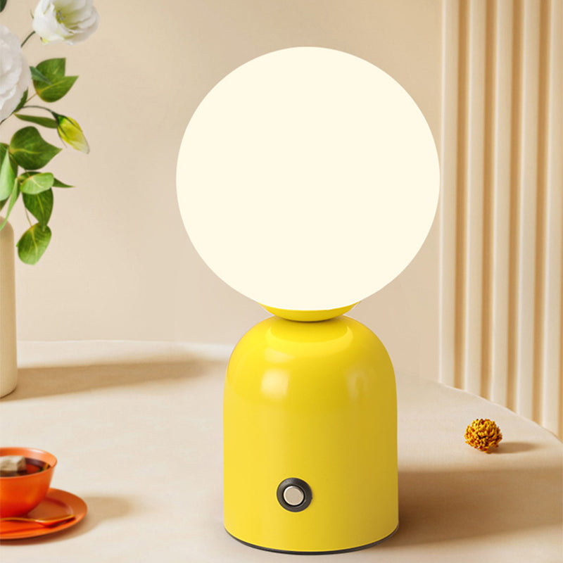 Round Orb Iron Acrylic Table Lamp