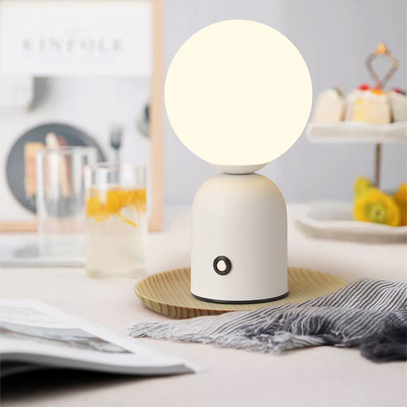 Round Orb Iron Acrylic Table Lamp