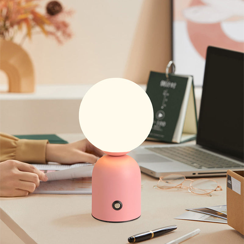 Round Orb Iron Acrylic Table Lamp