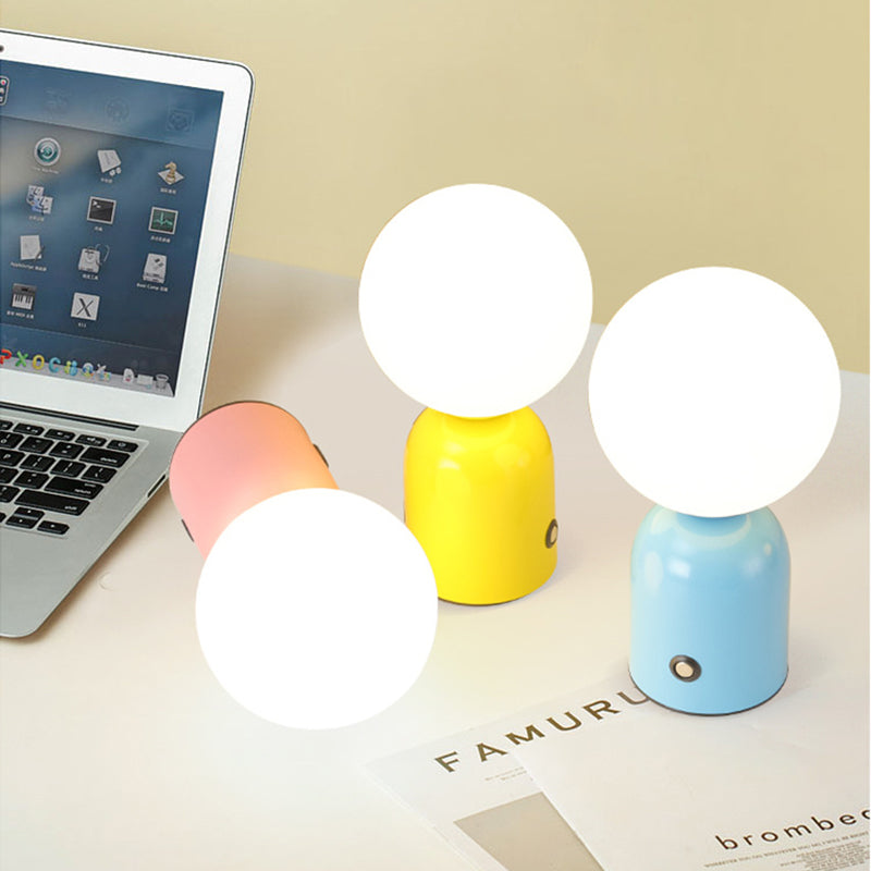 Round Orb Iron Acrylic Table Lamp