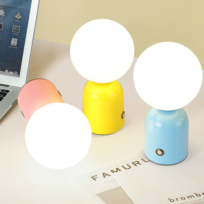 Round Orb Iron Acrylic Table Lamp