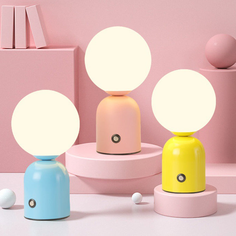 Round Orb Iron Acrylic Table Lamp