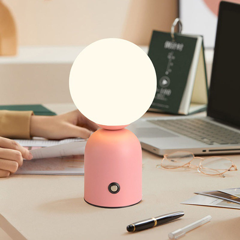 Round Orb Iron Acrylic Table Lamp