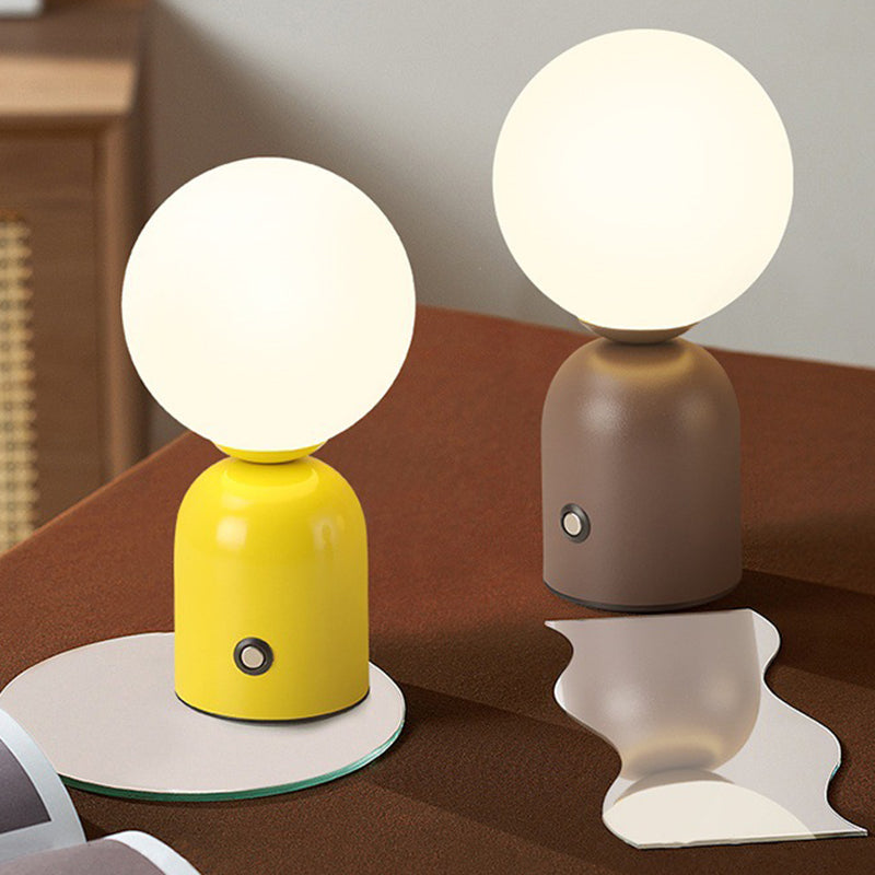 Round Orb Iron Acrylic Table Lamp