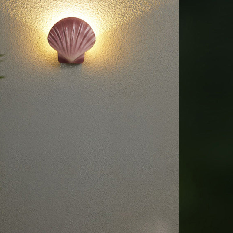 Shell Round Aluminum Hallway Wall Lamp