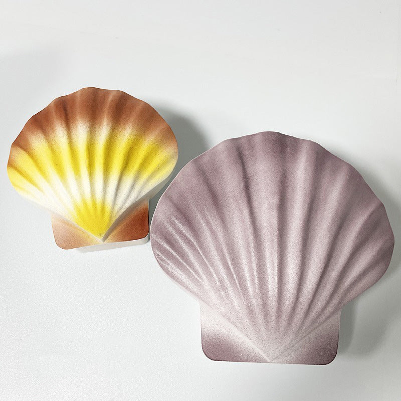 Shell Round Aluminum Hallway Wall Lamp