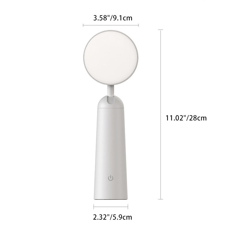 Portable Magnifier Shape Round Table Lamp