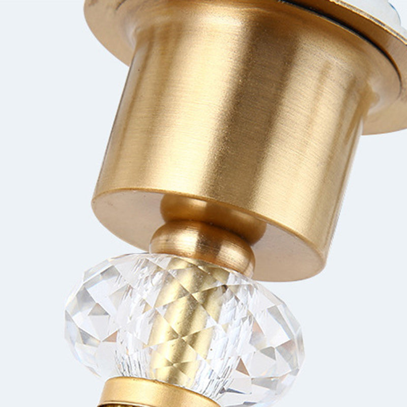 Round Cone Copper Glass Floor Lamp
