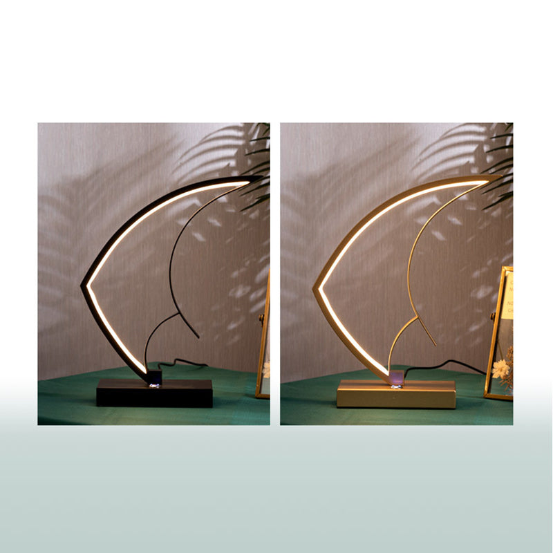 Sailboat Snail Iron Aluminum Table Lamp