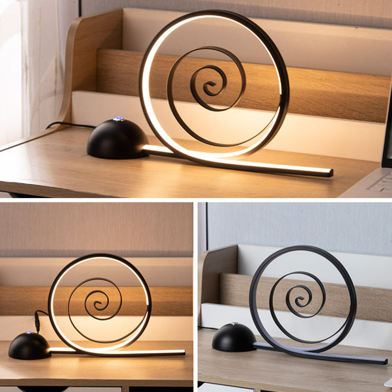 Sailboat Snail Iron Aluminum Table Lamp