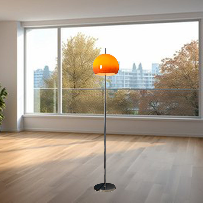 Modern Mid-Century Mushroom Round 2-Light Floor Lamp