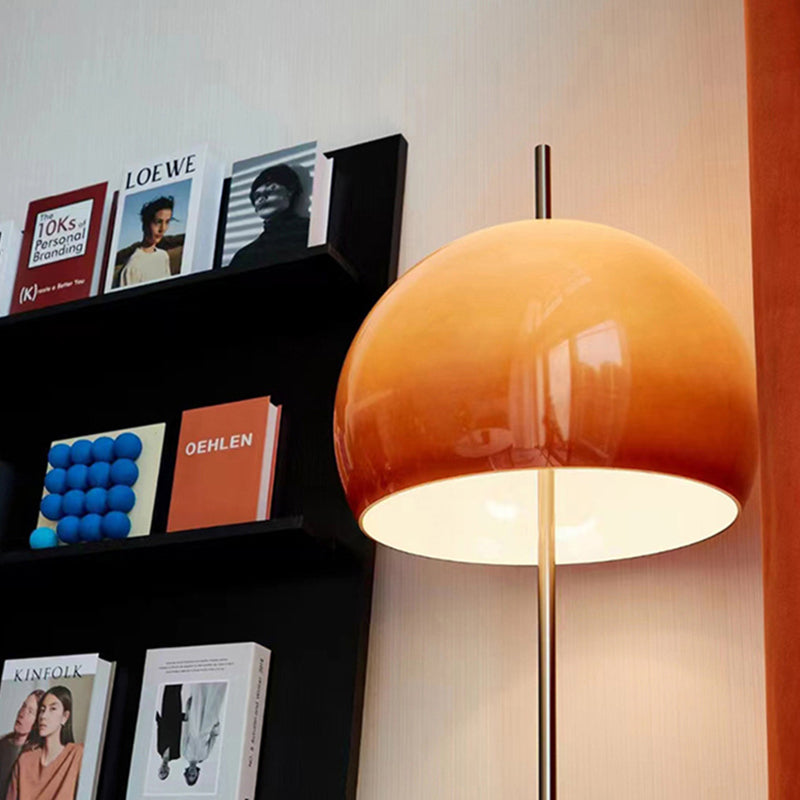 Modern Mid-Century Mushroom Round 2-Light Floor Lamp